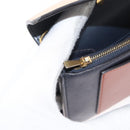 CELINE Trifold Wallet Chain Bag Leather Multicolor Gold Auth BA11127-23