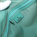 GUCCI GG Canvas Schoudertas Beige Mintgroen Zilver 124357 Auth BA11129-17