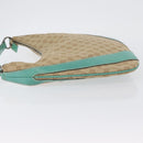 GUCCI GG Canvas Schoudertas Beige Mintgroen Zilver 124357 Auth BA11129-4
