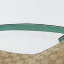 GUCCI GG Canvas Schoudertas Beige Mintgroen Zilver 124357 Auth BA11129-8