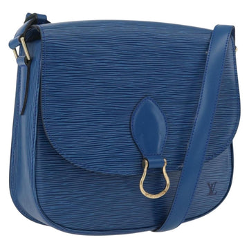 LOUIS VUITTON Epi Saint Cloud GM Shoulder Bag Toledo Blue M52195 LV Auth BA11132