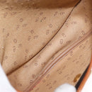 Christian Dior Shoulder Bag Coated Canvas Black Gold Auth BA11133-12