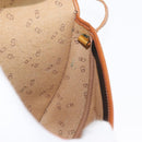 Christian Dior Shoulder Bag Coated Canvas Black Gold Auth BA11133-19
