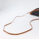 Christian Dior Shoulder Bag Coated Canvas Black Gold Auth BA11133-8