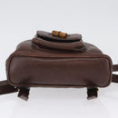 GUCCI Bamboo Backpack Leather Brown Gold 003 2058 0030 Auth BA11134-5