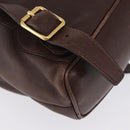 GUCCI Bamboo Backpack Leather Brown Gold 003 2058 0030 Auth BA11134-17