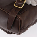 GUCCI Bamboo Backpack Leather Brown Gold 003 2058 0030 Auth BA11134-18