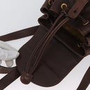 GUCCI Bamboo Backpack Leather Brown Gold 003 2058 0030 Auth BA11134-10