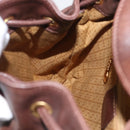 GUCCI Bamboo Backpack Leather Brown Gold 003 2058 0030 Auth BA11134-23