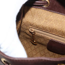 GUCCI Bamboo Backpack Leather Brown Gold 003 2058 0030 Auth BA11134-24