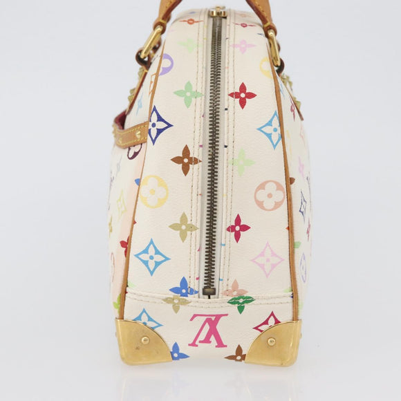 LOUIS VUITTON Monogram Multicolor Trouville Bag White M92663 LV Auth BA11135