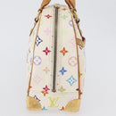 LOUIS VUITTON Monogram Multicolor Trouville Bag White M92663 LV Auth BA11135-4