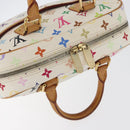LOUIS VUITTON Monogram Multicolor Trouville Bag White M92663 LV Auth BA11135-6