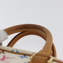 LOUIS VUITTON Monogram Multicolor Trouville Bag White M92663 LV Auth BA11135-8
