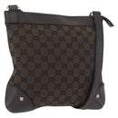 GUCCI GG Canvas Shoulder Bag Outlet Brown Gold 272396 Auth BA11139-1