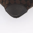 GUCCI GG Canvas Shoulder Bag Outlet Brown Gold 272396 Auth BA11139-9