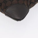 GUCCI GG Canvas Shoulder Bag Outlet Brown Gold 272396 Auth BA11139-14