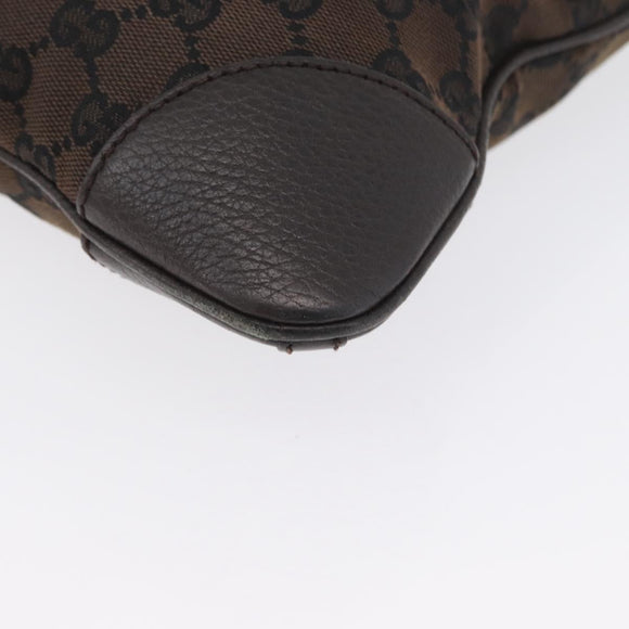 GUCCI GG Canvas Shoulder Bag Outlet Brown Gold 272396 Auth BA11139