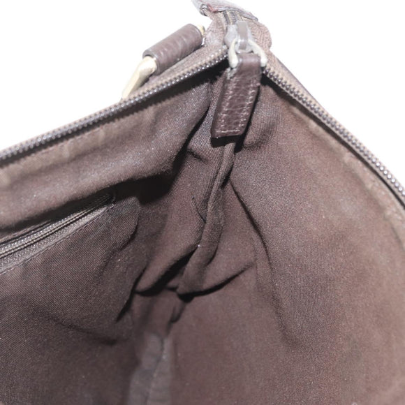 GUCCI GG Canvas Shoulder Bag Outlet Brown Gold 272396 Auth BA11139