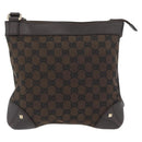 GUCCI GG Canvas Shoulder Bag Outlet Brown Gold 272396 Auth BA11139-13