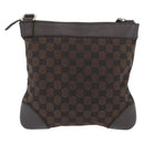GUCCI GG Canvas Shoulder Bag Outlet Brown Gold 272396 Auth BA11139-2