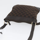 GUCCI GG Canvas Shoulder Bag Outlet Brown Gold 272396 Auth BA11139-6