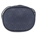Christian Dior Honeycomb Canvas Schoudertas PVC Donkerblauw Goud Auth BA11145-2