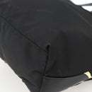 PRADA Tote Bag Nylon Black Silver Auth BA11146V-15