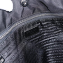 PRADA Tote Bag Nylon Black Silver Auth BA11146V-19