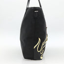 PRADA Tote Bag Nylon Black Silver Auth BA11146V-3