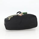PRADA Tote Bag Nylon Black Silver Auth BA11146V-5