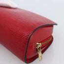 LOUIS VUITTON Epi Dauphine PM Pouch Castilian Red M48447 LV Auth BA11147-15