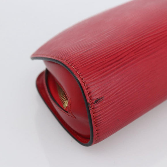 LOUIS VUITTON Epi Dauphine PM Pouch Castilian Red M48447 LV Auth BA11147