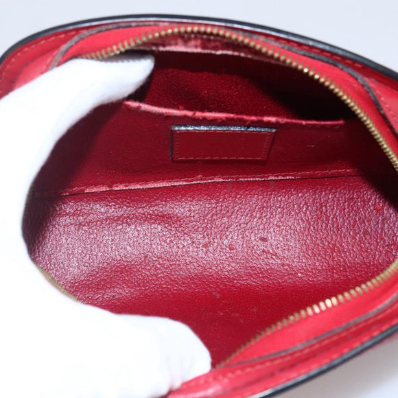 LOUIS VUITTON Epi Dauphine PM Pouch Castilian Red M48447 LV Auth BA11147