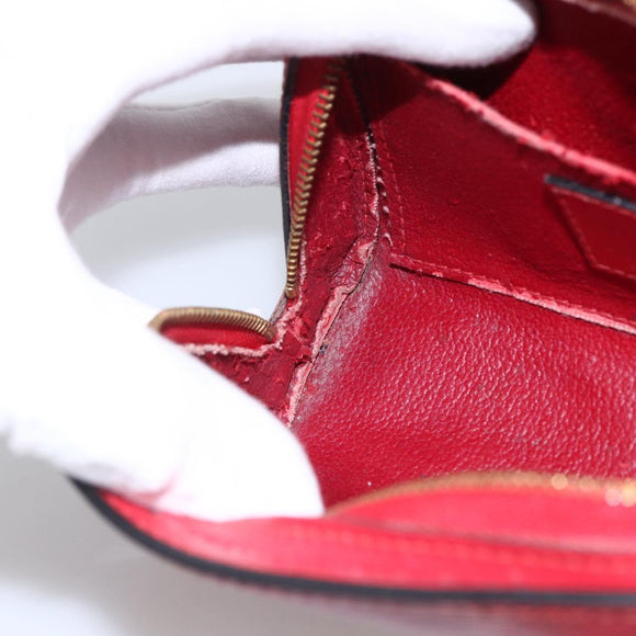 LOUIS VUITTON Epi Dauphine PM Pouch Castilian Red M48447 LV Auth BA11147