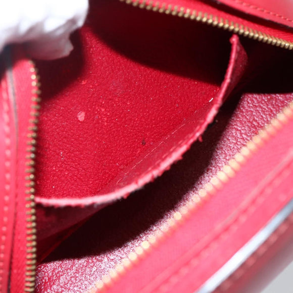 LOUIS VUITTON Epi Dauphine PM Pouch Castilian Red M48447 LV Auth BA11147