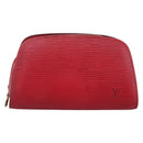 LOUIS VUITTON Epi Dauphine PM Pouch Castilian Red M48447 LV Auth BA11147-13