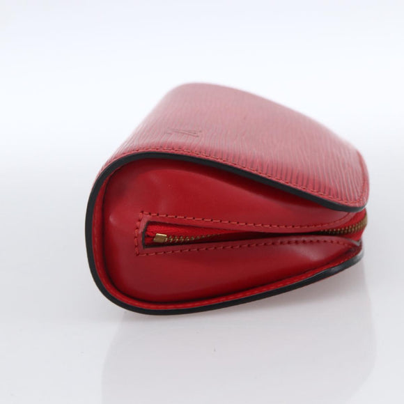 LOUIS VUITTON Epi Dauphine PM Pouch Castilian Red M48447 LV Auth BA11147
