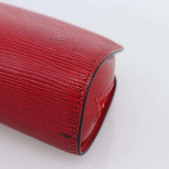 LOUIS VUITTON Epi Dauphine PM Pouch Castilian Red M48447 LV Auth BA11147