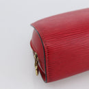 LOUIS VUITTON Epi Dauphine PM Pouch Castilian Red M48447 LV Auth BA11147-14