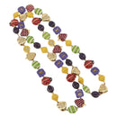 LOUIS VUITTON Brasserie Phrase Necklace Metal Multicolor LV Auth BA11148V-2