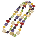 LOUIS VUITTON Brasserie Phrase Necklace Metal Multicolor LV Auth BA11148V-7
