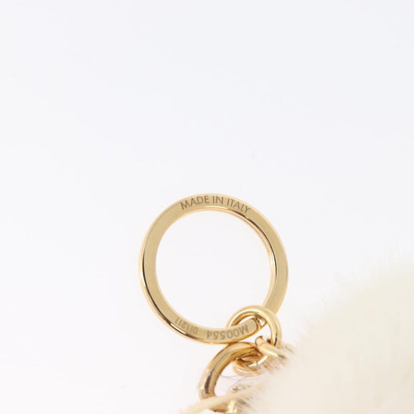 LOUIS VUITTON Porte Cles Snow Vivienne Key Holder White M00554 LV Auth BA11149M