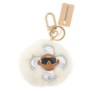LOUIS VUITTON Porte Cles Snow Vivienne Key Holder White M00554 LV Auth BA11149M-2