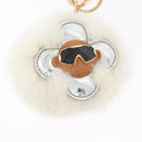 LOUIS VUITTON Porte Cles Snow Vivienne Key Holder White M00554 LV Auth BA11149M-3