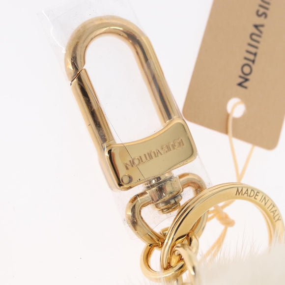 LOUIS VUITTON Porte Cles Snow Vivienne Key Holder White M00554 LV Auth BA11149M