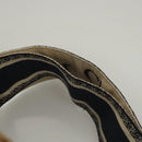 Christian Dior Oblique Wicker Shoulder Bag Rattan Navy Brown gold Auth BA1114AM-23