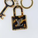 LOUIS VUITTON Porte Cle Confidence Key Holder metal Gold M65088 LV Auth BA11152-6
