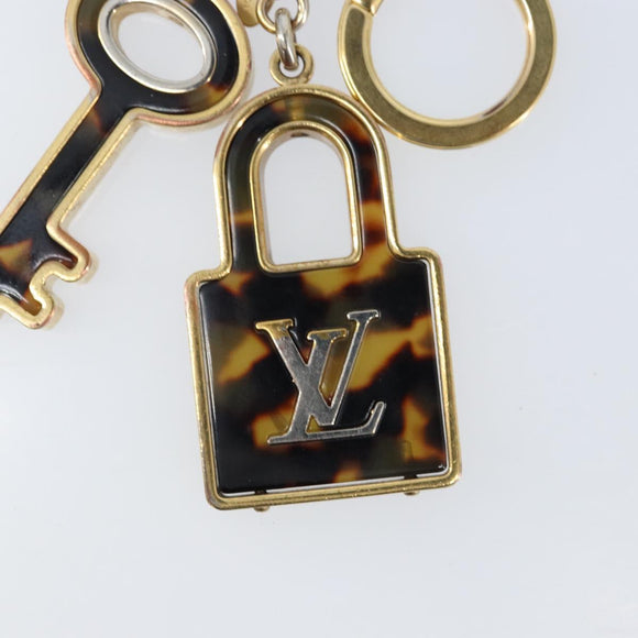 LOUIS VUITTON Porte Cle Confidence Key Holder metal Gold M65088 LV Auth BA11152