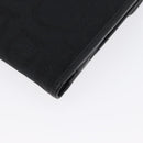 Salvatore Ferragamo Gancini Compact Wallet Nylon Leather Black Auth BA11154V-16